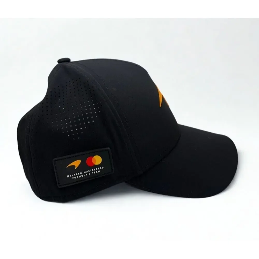 McLaren F1 Racing Team Hat NWOT Black Orange Mastercard Snapback Formula 1 OS